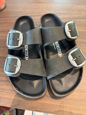 Birkenstock Black Double Buckle Sandals